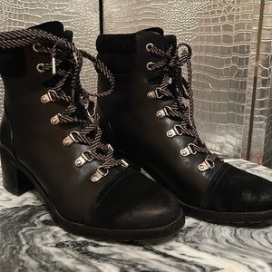 Lace Up Combat Leather Boot
